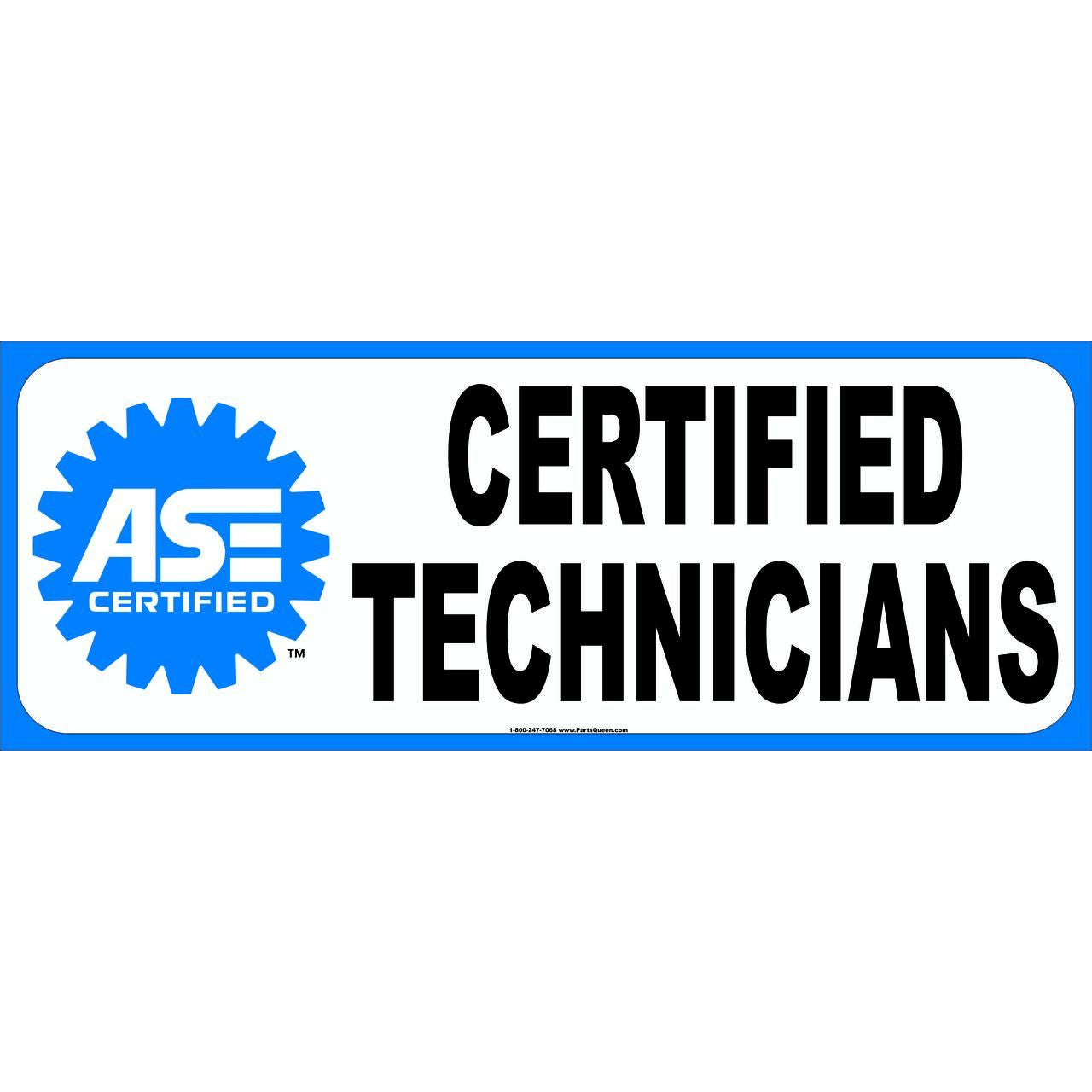 ASE CERTIFIED BANNER #AB989