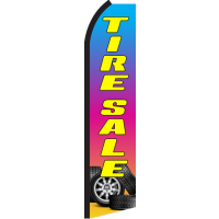 TIRE SALE RAINBOW SWOOPER FLAG # RZ0