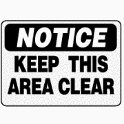 KEEP AISLE CLEAR #N33