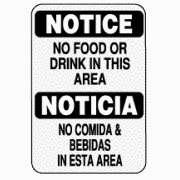 NO FOOD BILINGUAL  #N40BIL
