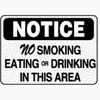 NO SMOKING EATING DRINK SIGN  #N44