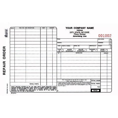 Small Work Order - 1000 QTY #RO-673-3