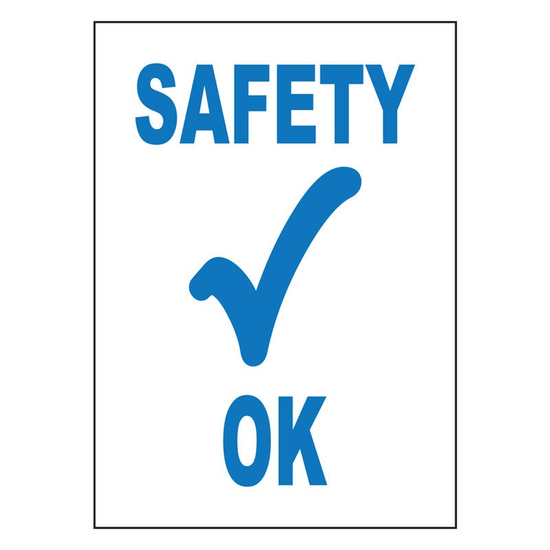 SAFETY OKAY LABEL