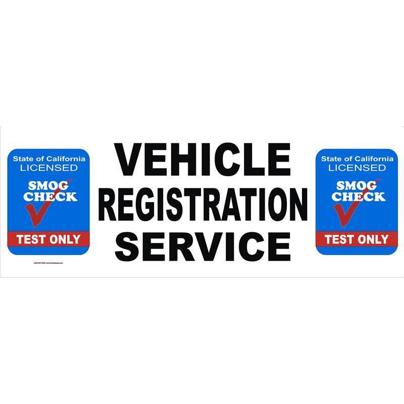 VEHICLE REGISTRATION BANNER #SB17TO