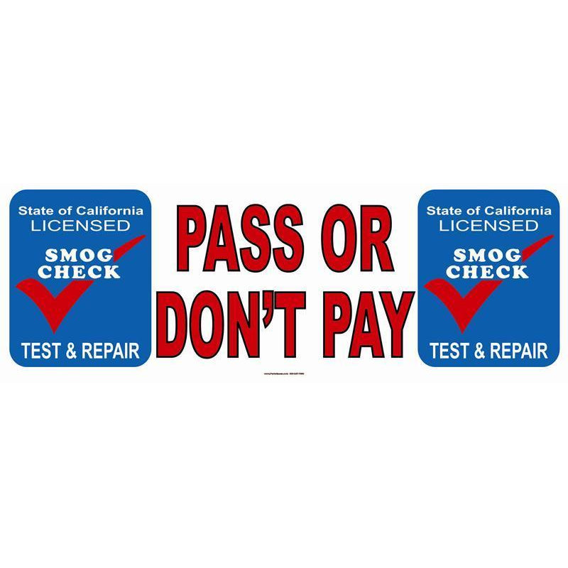 PASS / DONT PAY BANNER #SB3