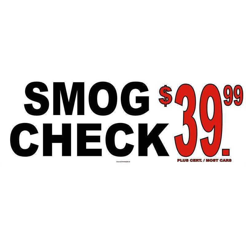 SMOG CHECK PRICED BANNER #SB77