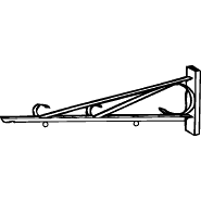 SCROLL BRACKET WALL MOUNTING HARDWARE SIGN HANGER